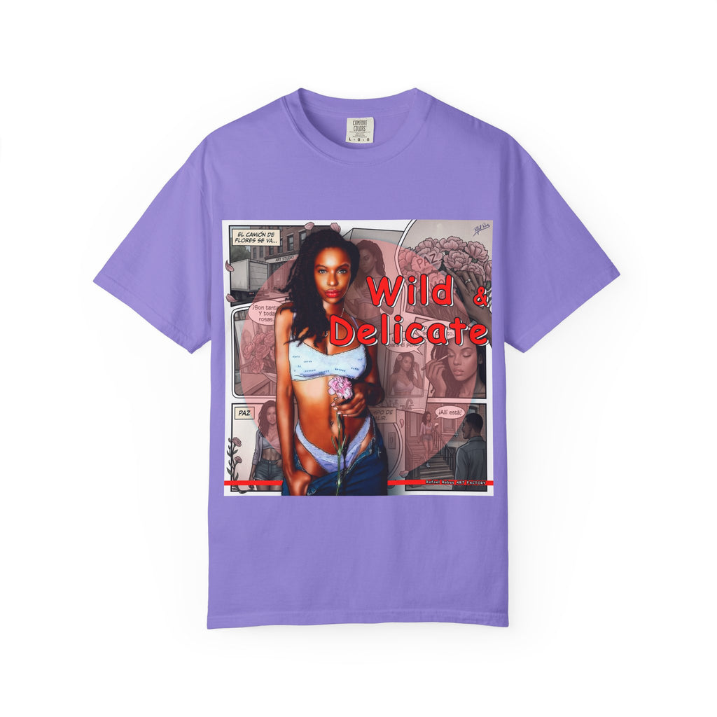 Wild & Delicate Graphic T‑Shirt — Vintage Pinup Collage Tee