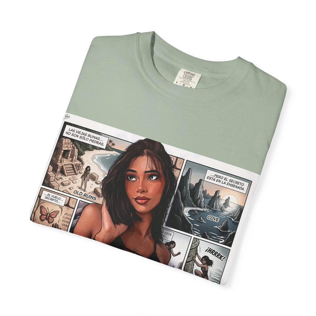 Graphic Tee — "Beach Raider" Pinup Comic Art T-Shirt