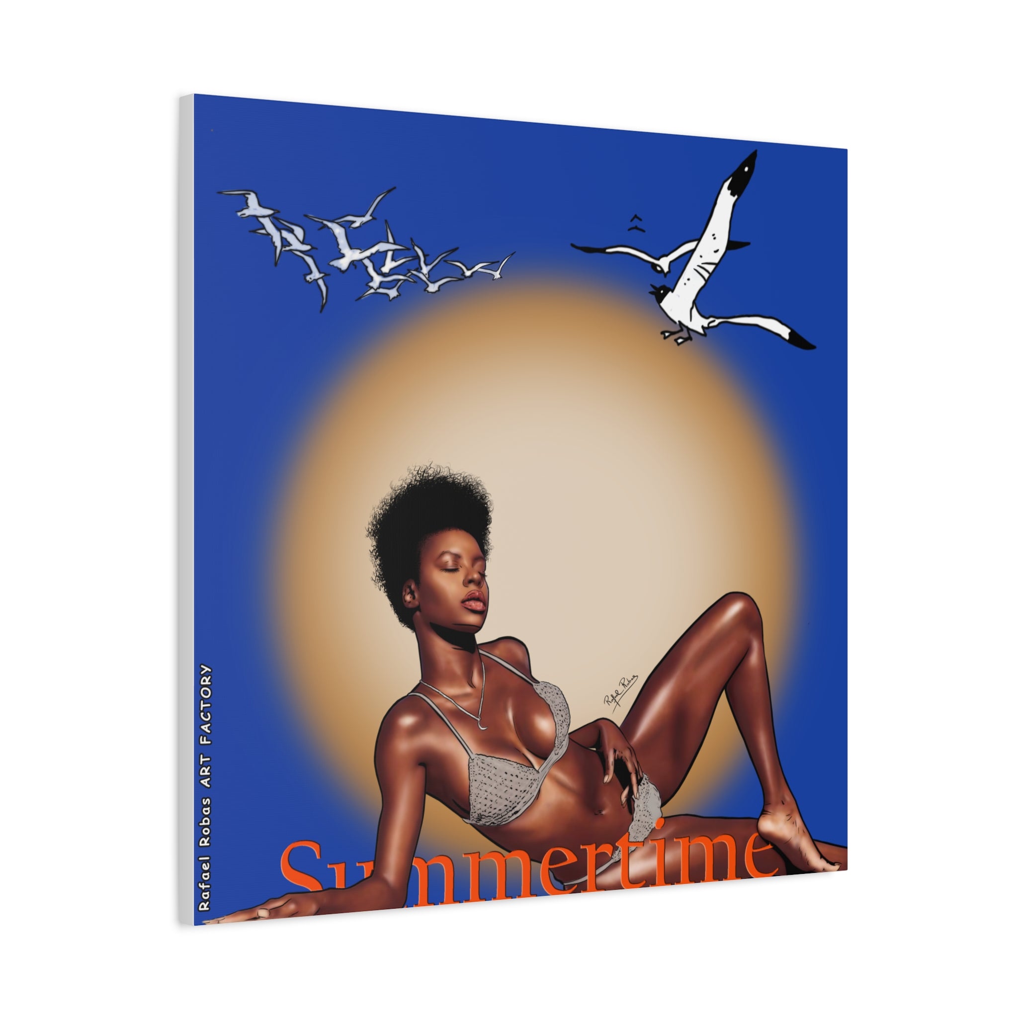 Summertime Beach Art Canvas
