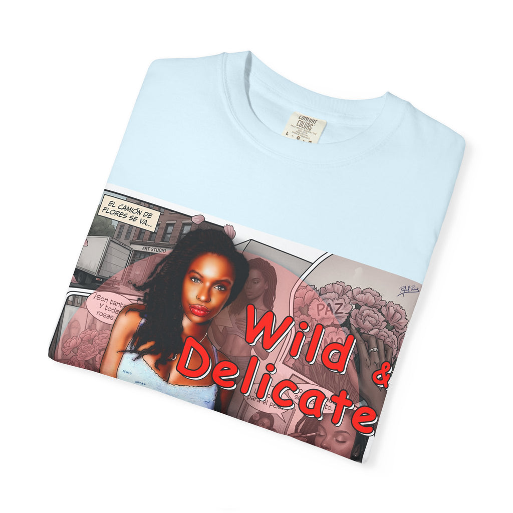 Wild & Delicate Graphic T‑Shirt — Vintage Pinup Collage Tee