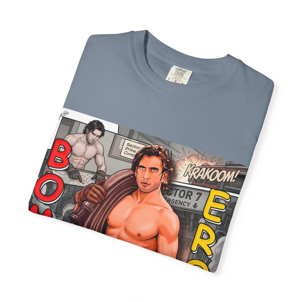 Bomb Eros Graphic T-Shirt — Vintage Comic Muscle Art