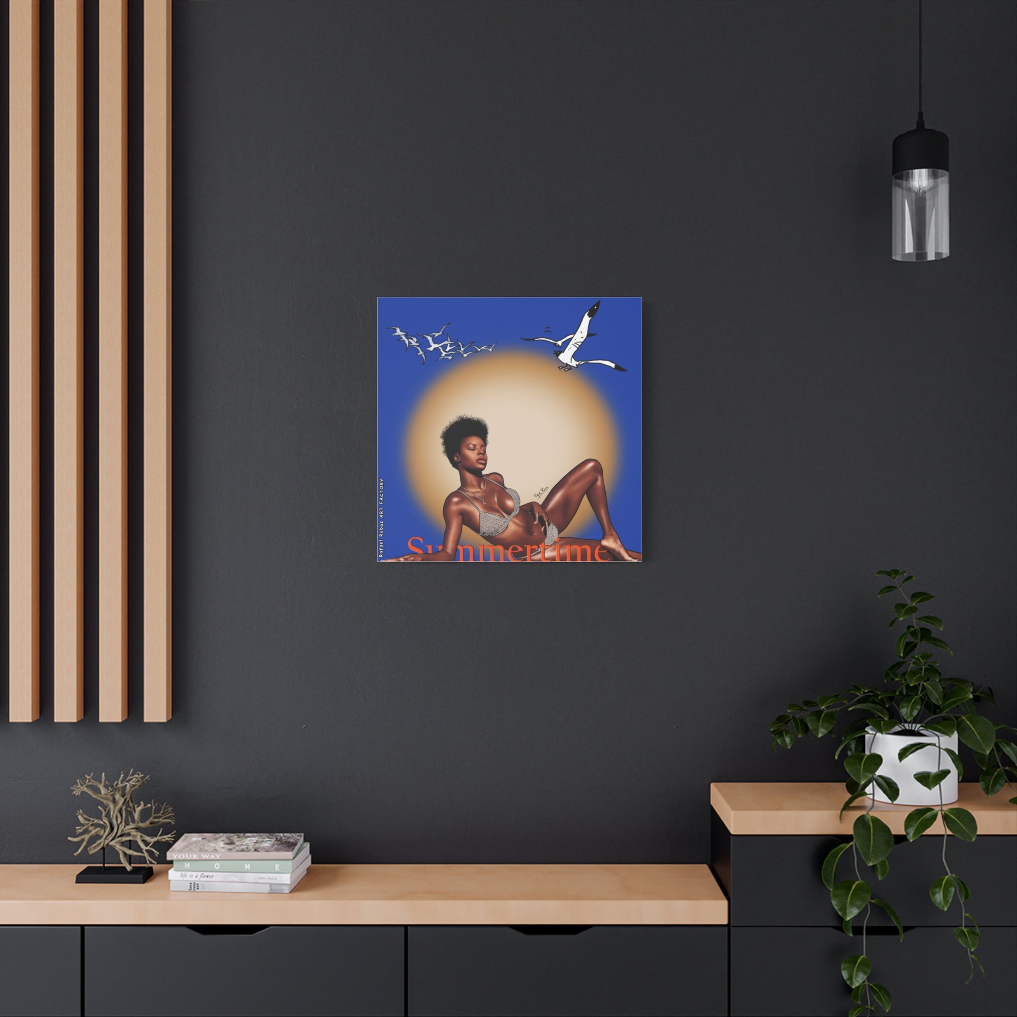 Summertime Beach Art Canvas