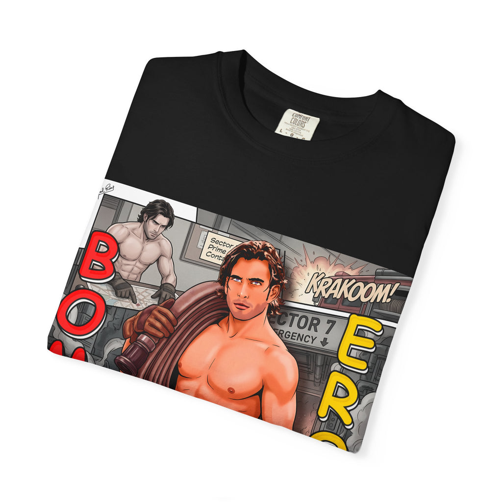 Bomb Eros Graphic T-Shirt — Vintage Comic Muscle Art