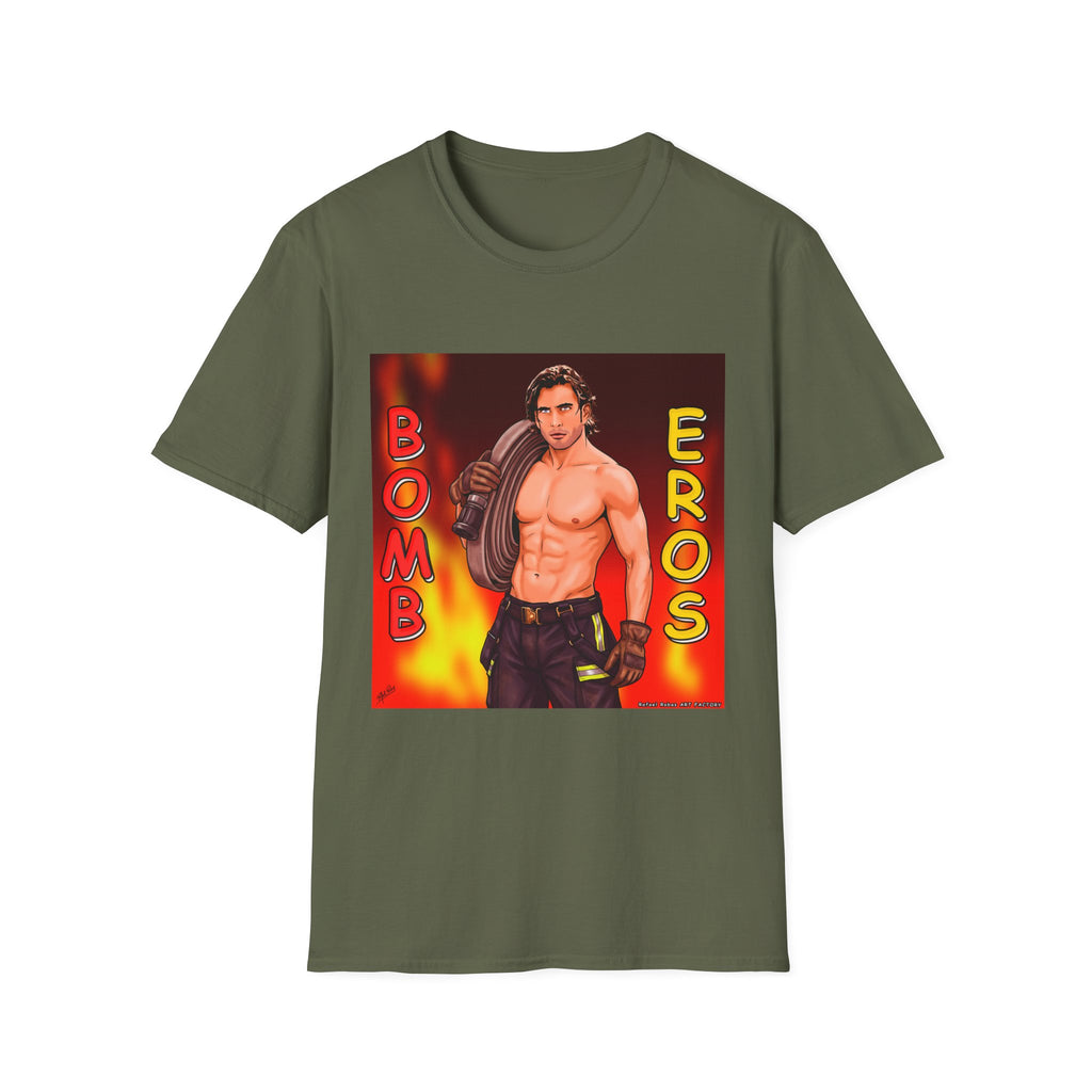 Bombero Eros Graphic T-Shirt — Sexy Firefighter Shirt
