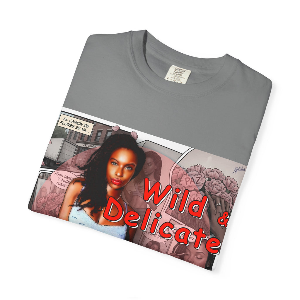 Wild & Delicate Graphic T‑Shirt — Vintage Pinup Collage Tee