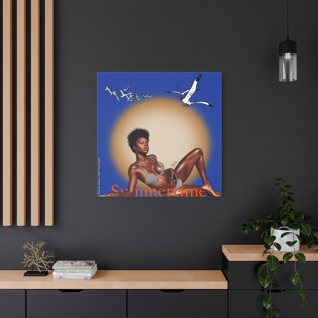 Summertime Beach Art Canvas