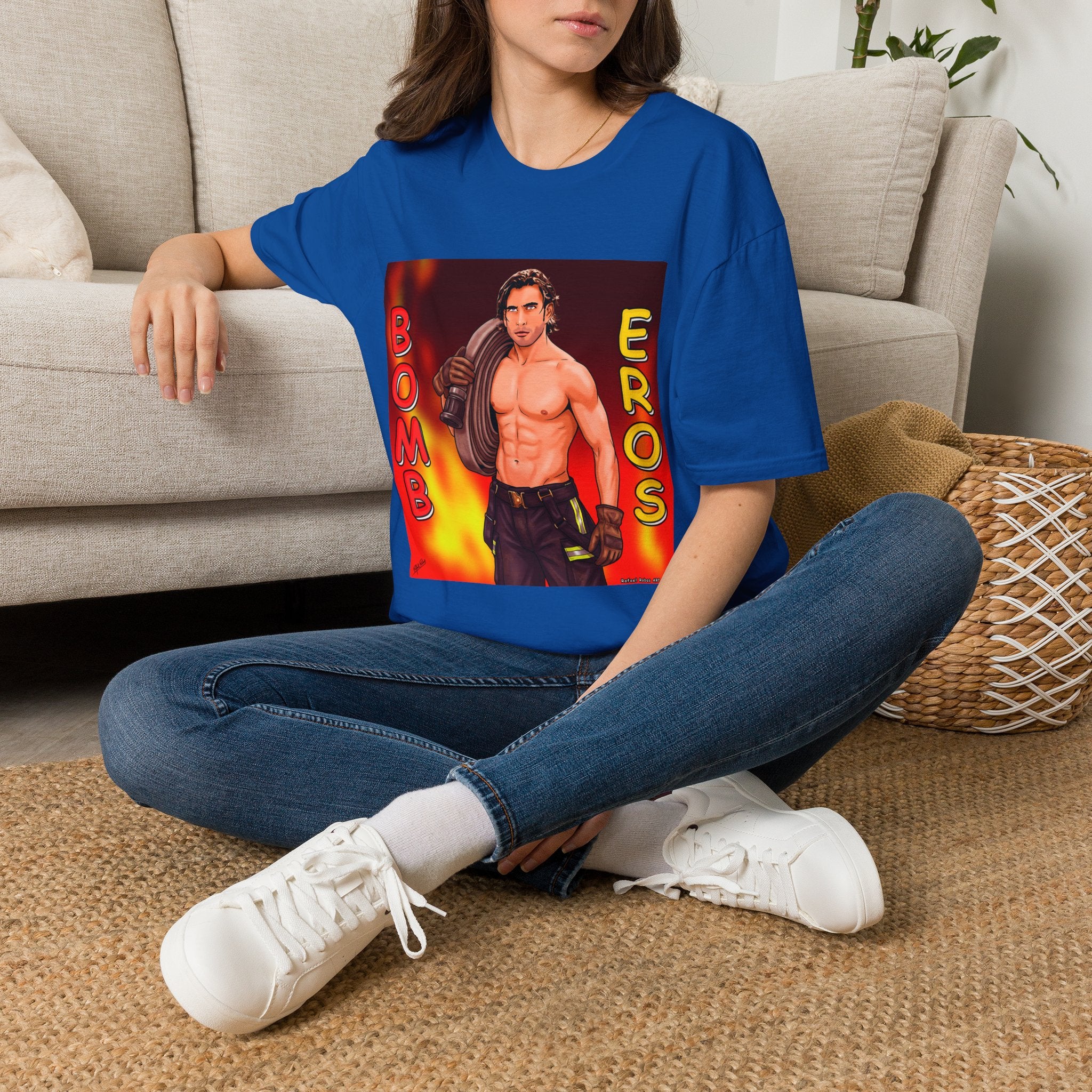 Bombero Eros Graphic T-Shirt — Sexy Firefighter Shirt