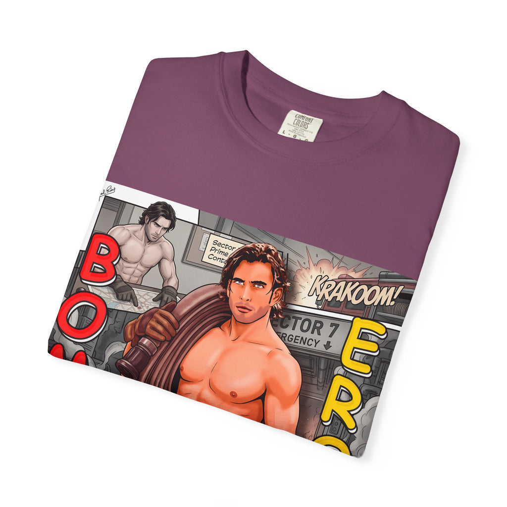 Bomb Eros Graphic T-Shirt — Vintage Comic Muscle Art