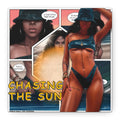 Chasing the Sun Canvas Art — Tropical Pinup Comic Print