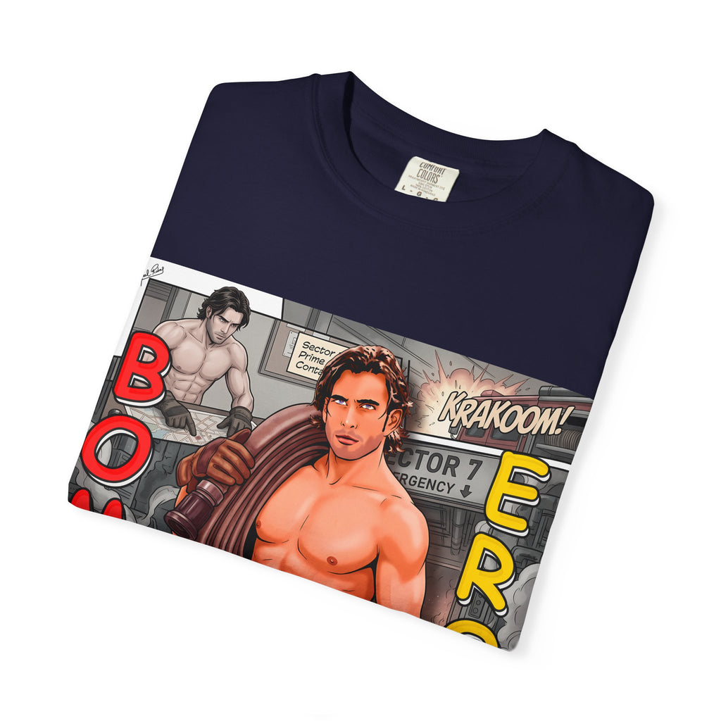 Bomb Eros Graphic T-Shirt — Vintage Comic Muscle Art