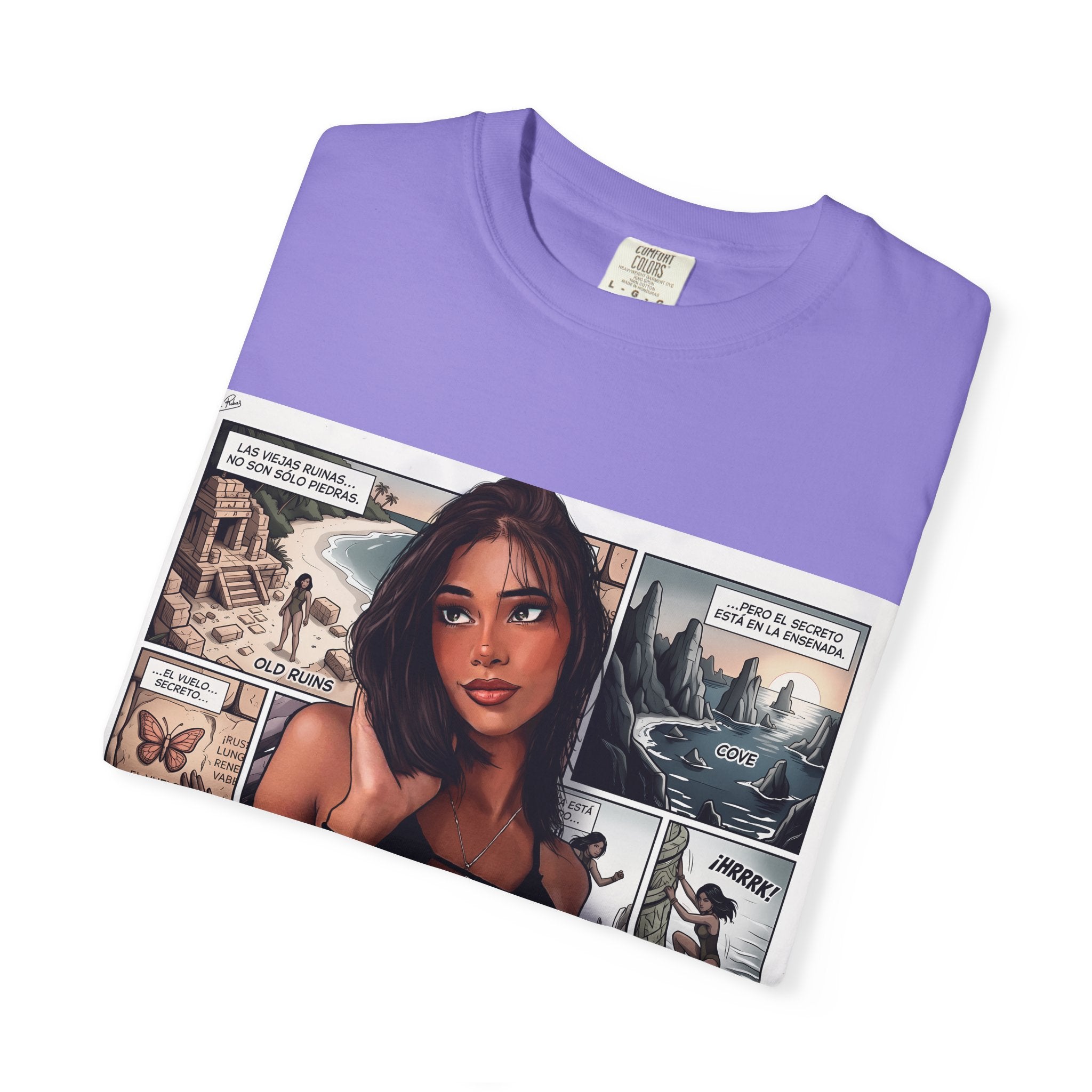 Graphic Tee — "Beach Raider" Pinup Comic Art T-Shirt