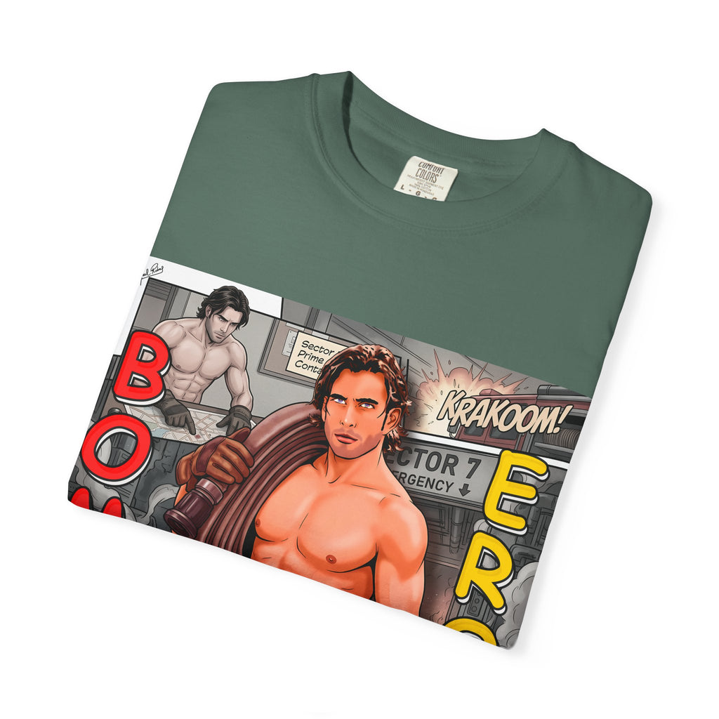 Bomb Eros Graphic T-Shirt — Vintage Comic Muscle Art
