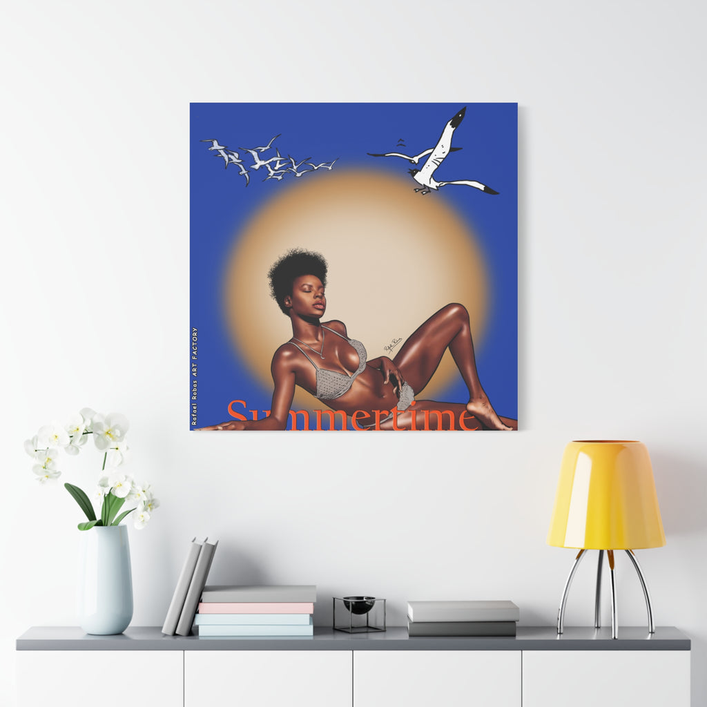 Summertime Beach Art Canvas