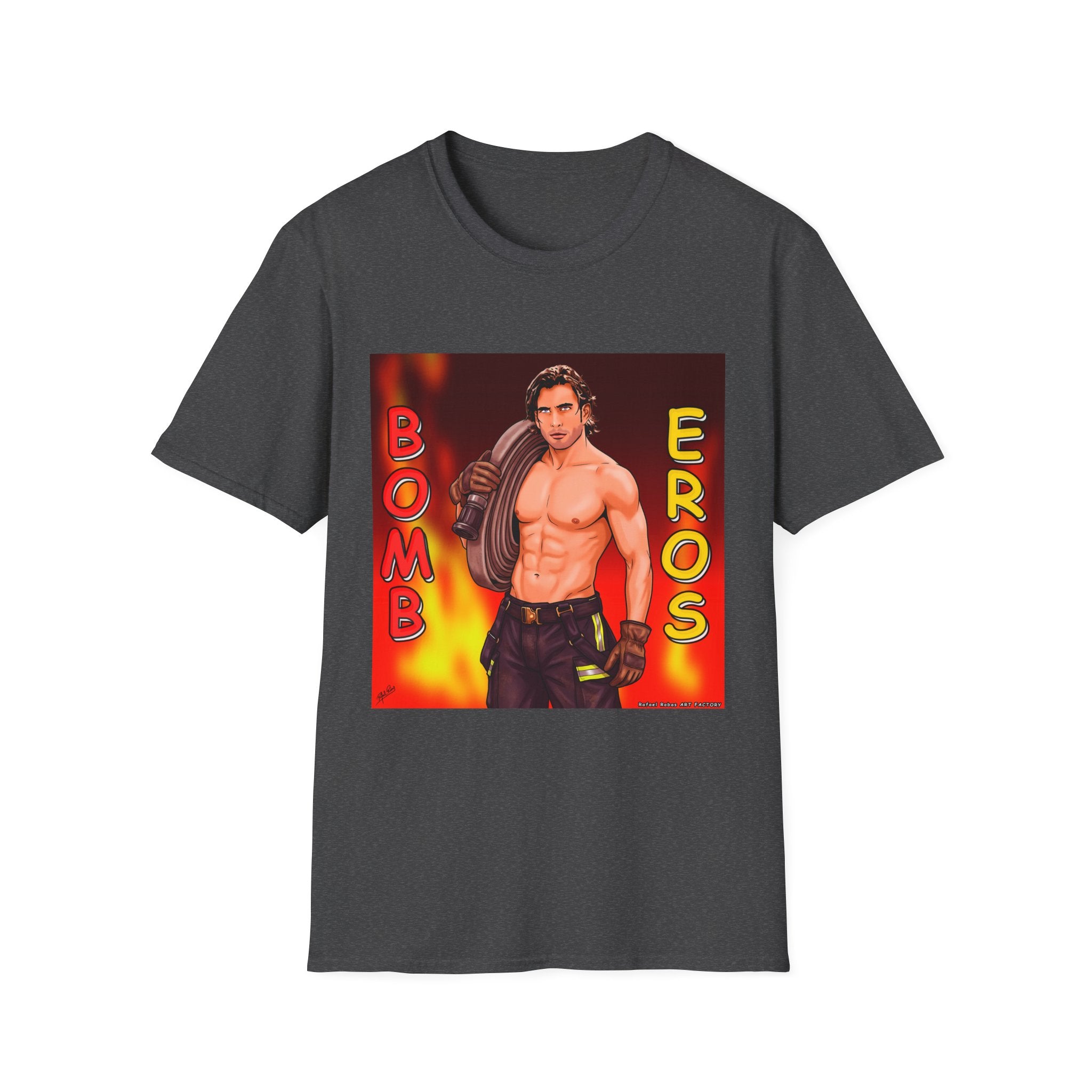 Bombero Eros Graphic T-Shirt — Sexy Firefighter Shirt