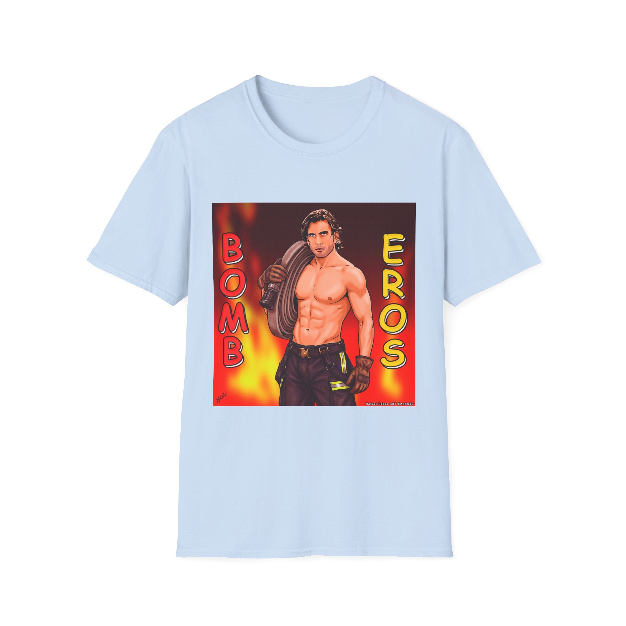 Bombero Eros Graphic T-Shirt — Sexy Firefighter Shirt