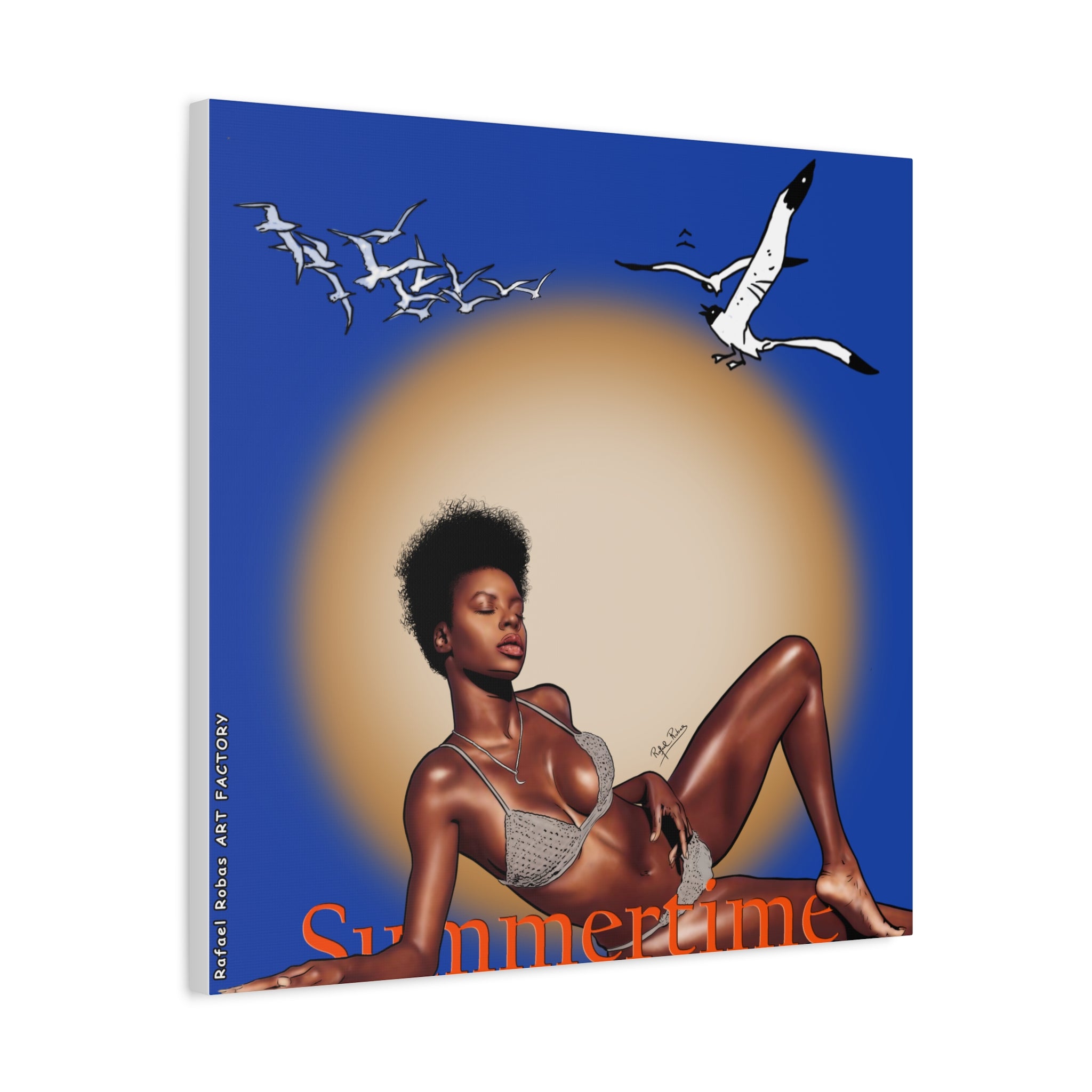 Summertime Beach Art Canvas