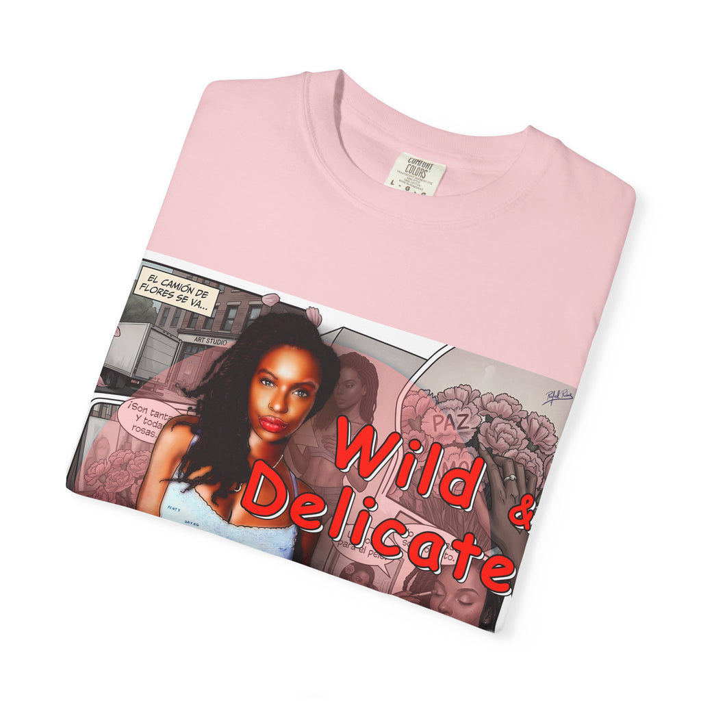 Wild & Delicate Graphic T‑Shirt — Vintage Pinup Collage Tee