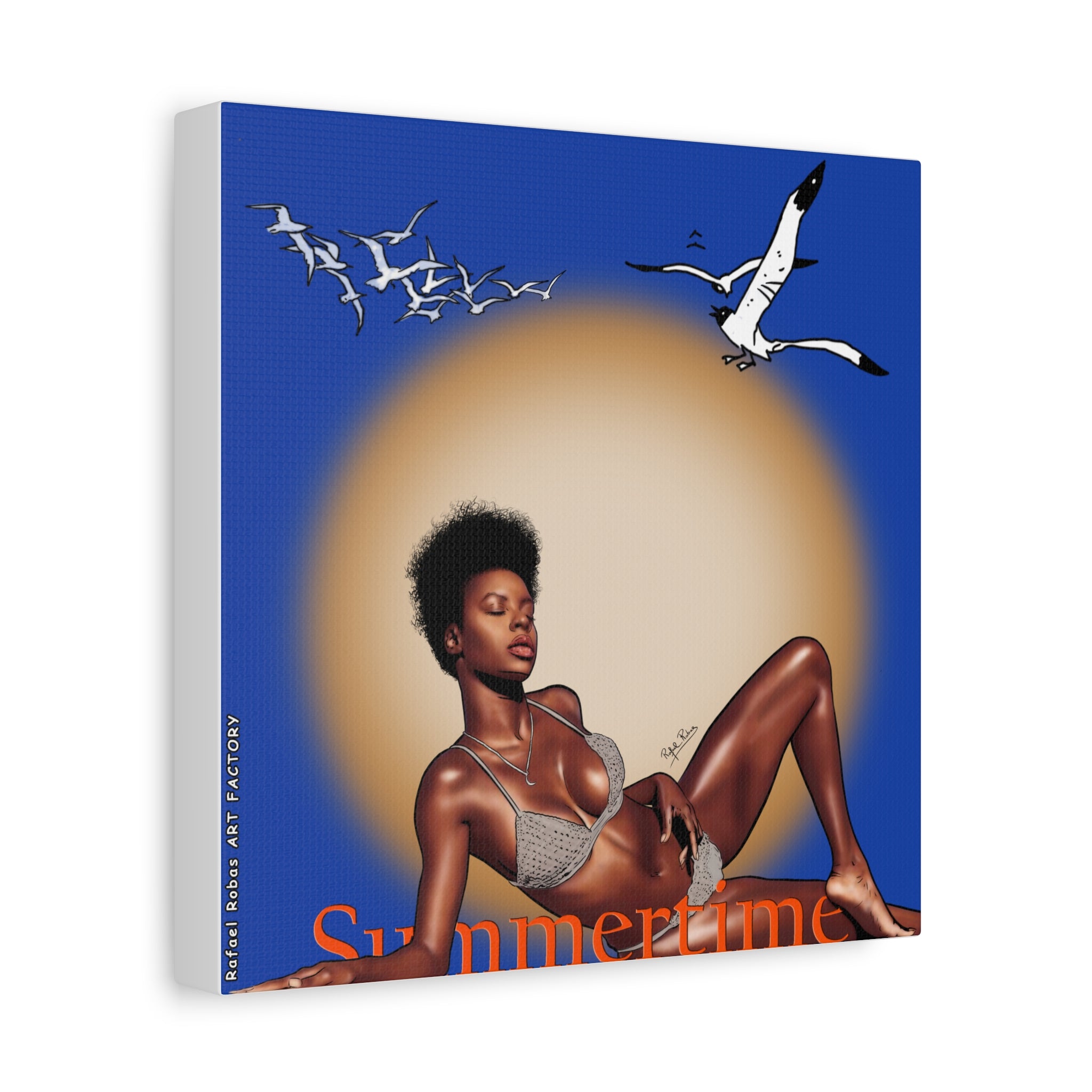 Summertime Beach Art Canvas