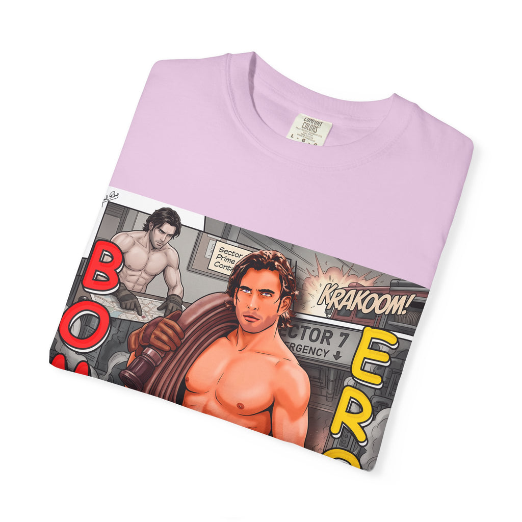 Bomb Eros Graphic T-Shirt — Vintage Comic Muscle Art