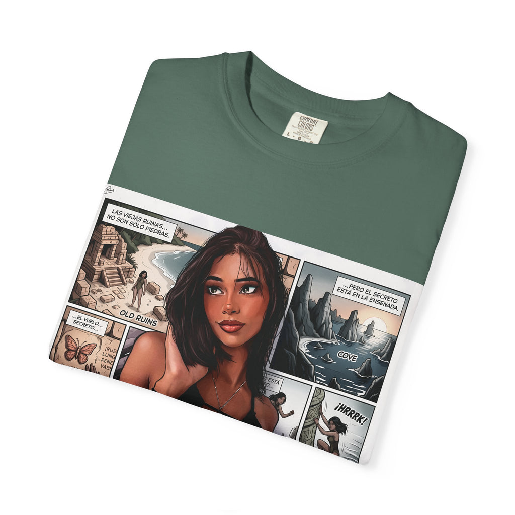 Graphic Tee — "Beach Raider" Pinup Comic Art T-Shirt