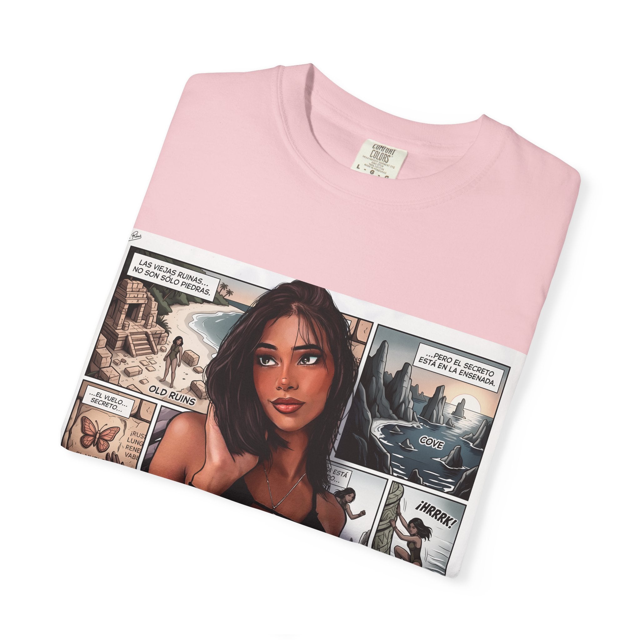 Graphic Tee — "Beach Raider" Pinup Comic Art T-Shirt