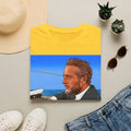 Classic Convertible Portrait T‑Shirt — Retro Gentleman Driving Design