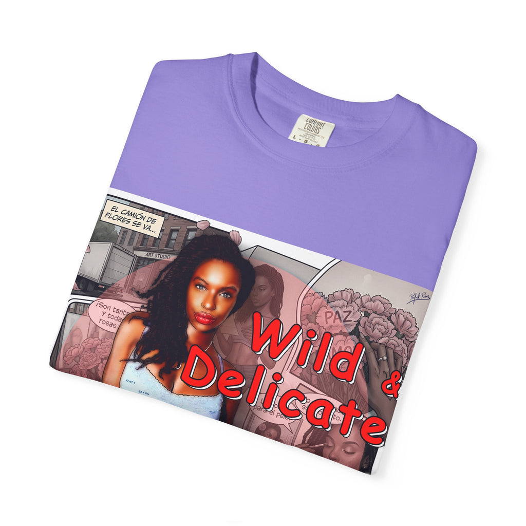 Wild & Delicate Graphic T‑Shirt — Vintage Pinup Collage Tee