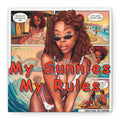 Canvas Wall Art — "My Sunnies My Rules" Beach Comic Print