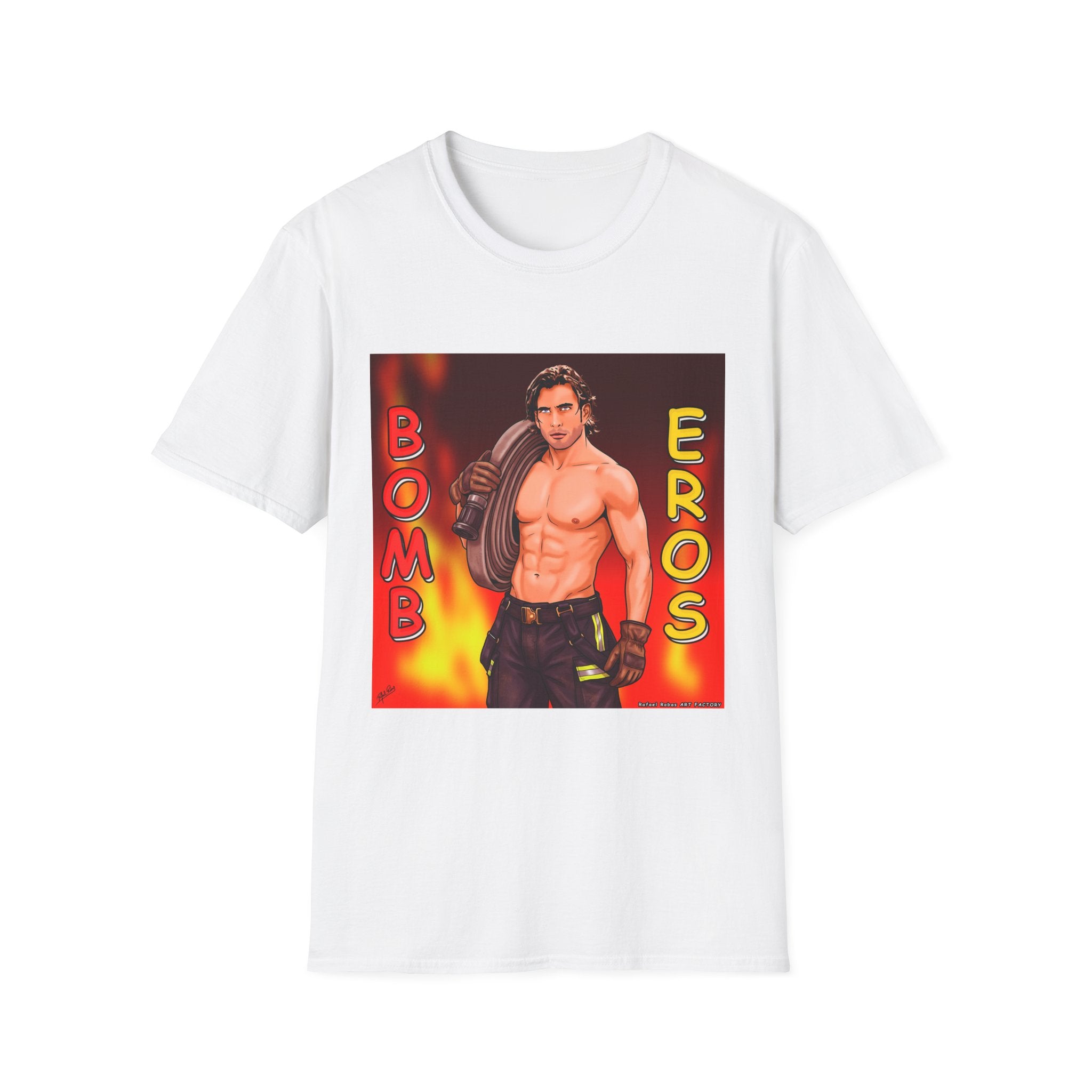Bombero Eros Graphic T-Shirt — Sexy Firefighter Shirt
