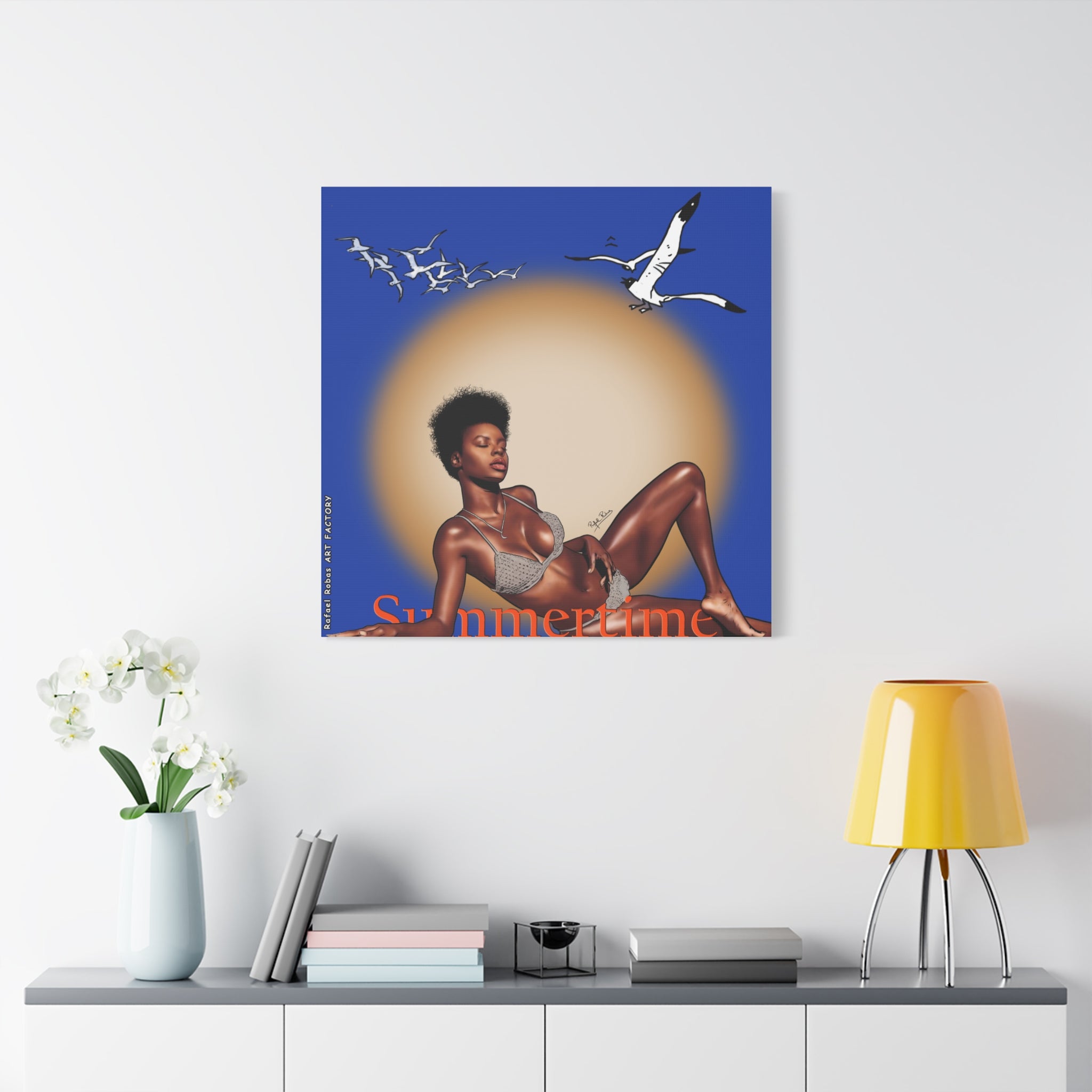 Summertime Beach Art Canvas