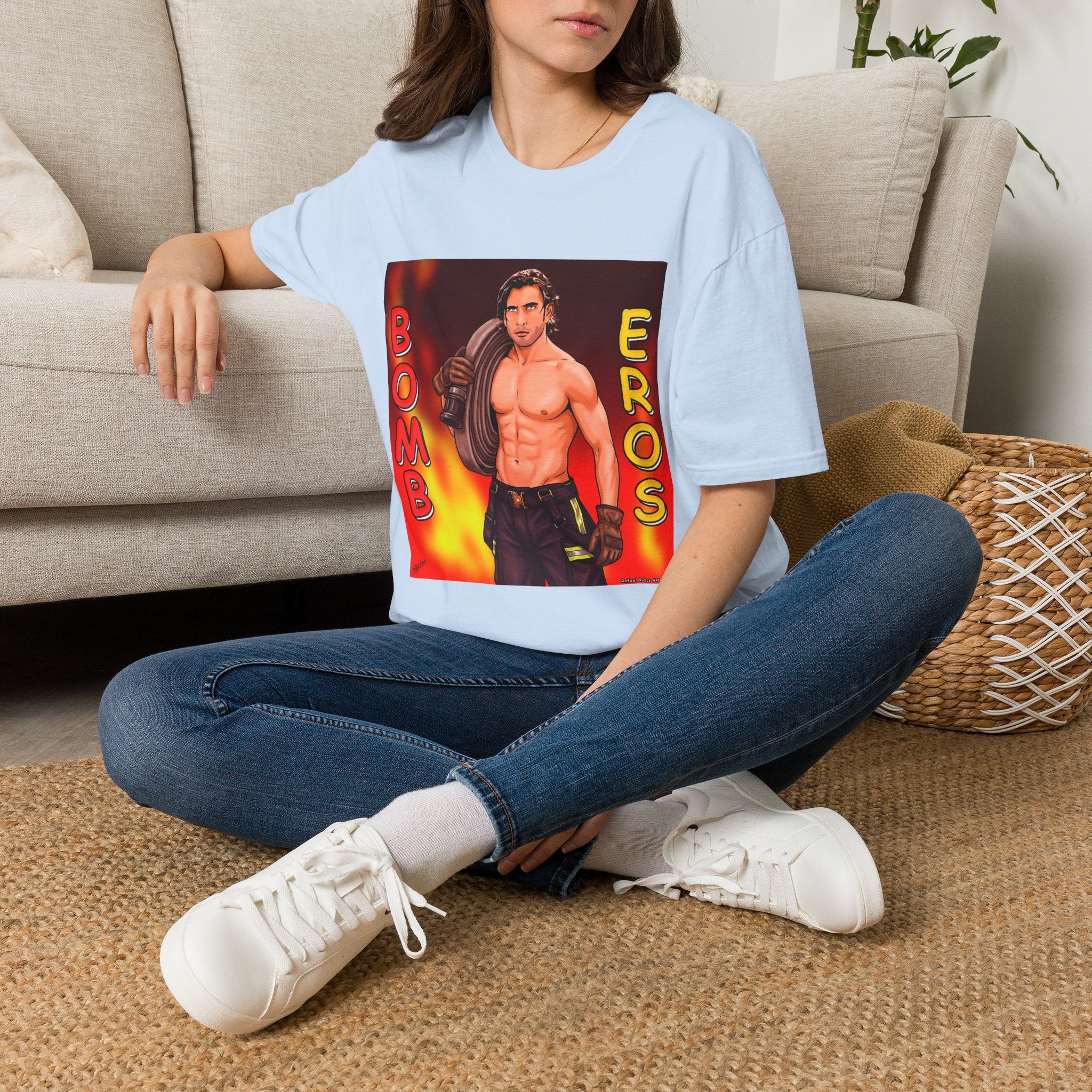 Bombero Eros Graphic T-Shirt — Sexy Firefighter Shirt