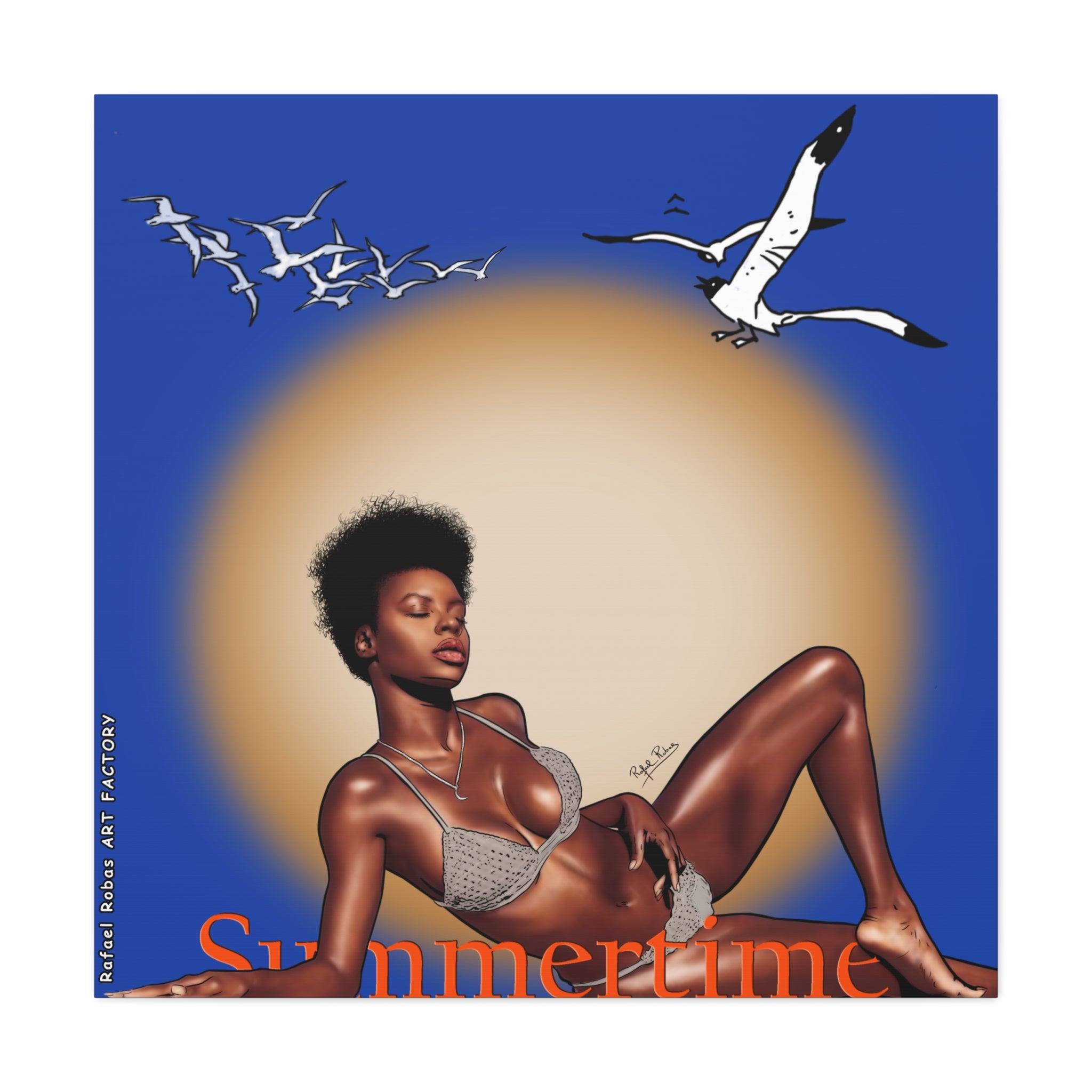 Summertime Beach Art Canvas