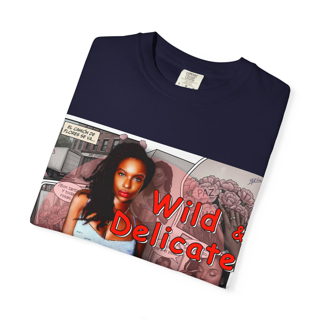 Wild & Delicate Graphic T‑Shirt — Vintage Pinup Collage Tee