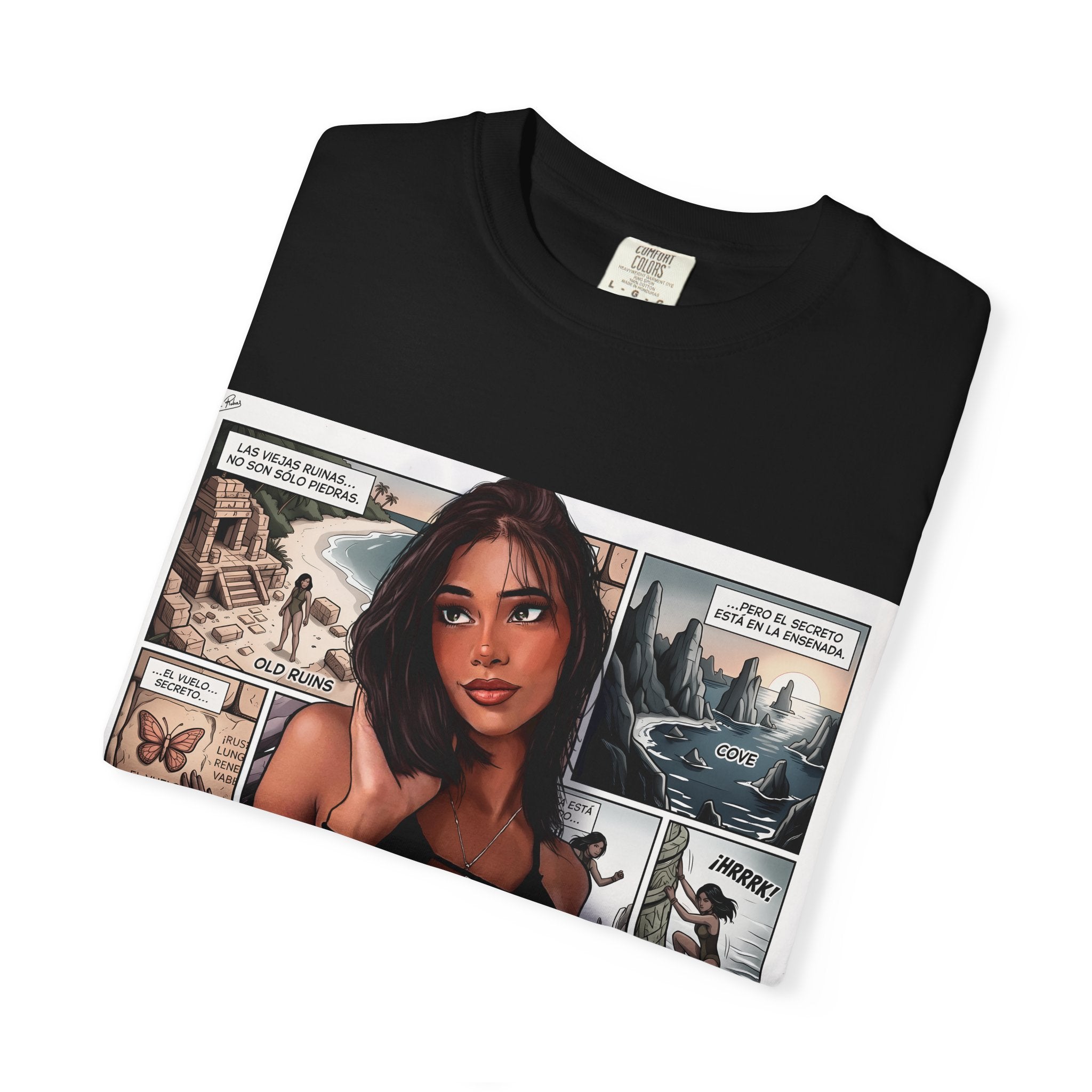 Graphic Tee — "Beach Raider" Pinup Comic Art T-Shirt