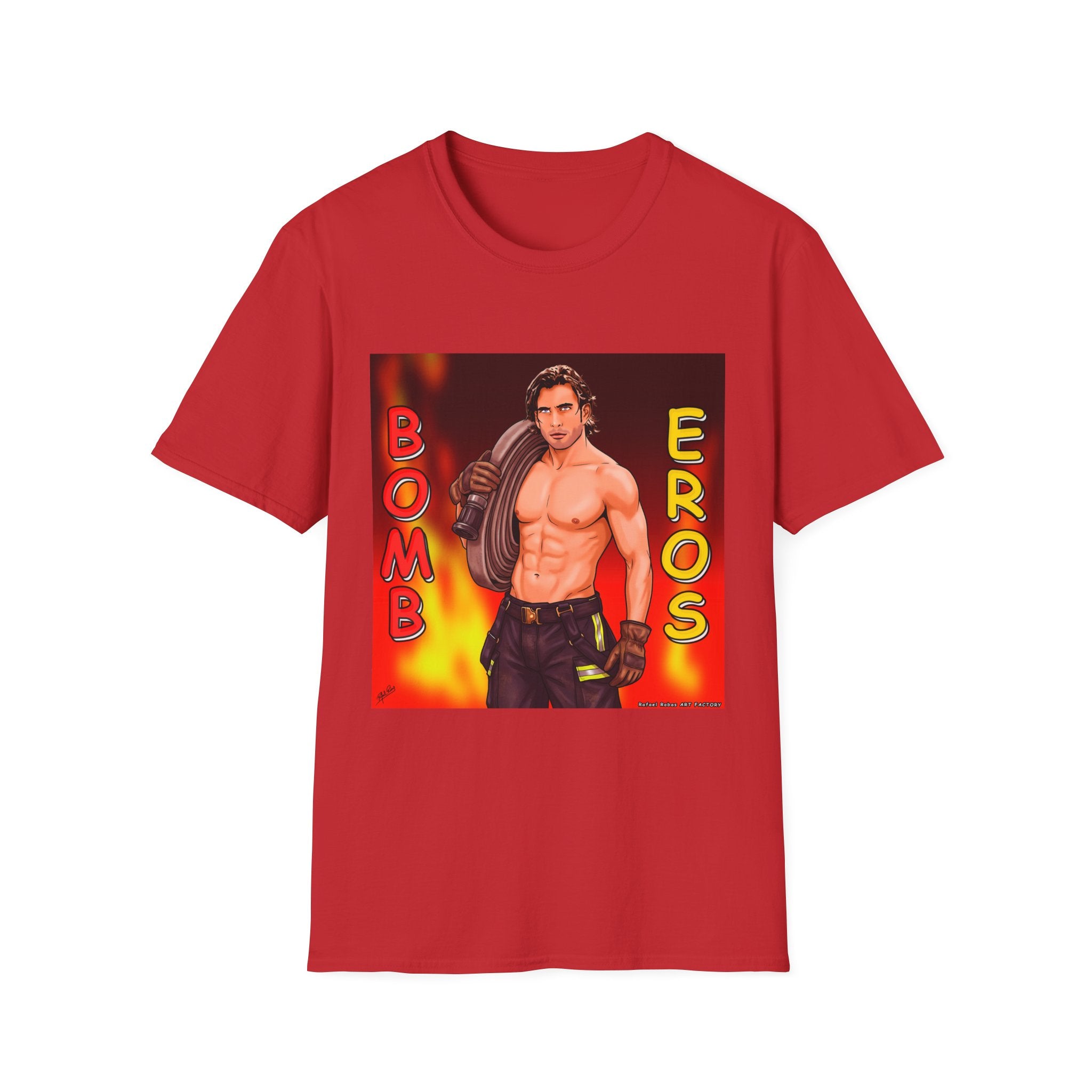 Bombero Eros Graphic T-Shirt — Sexy Firefighter Shirt