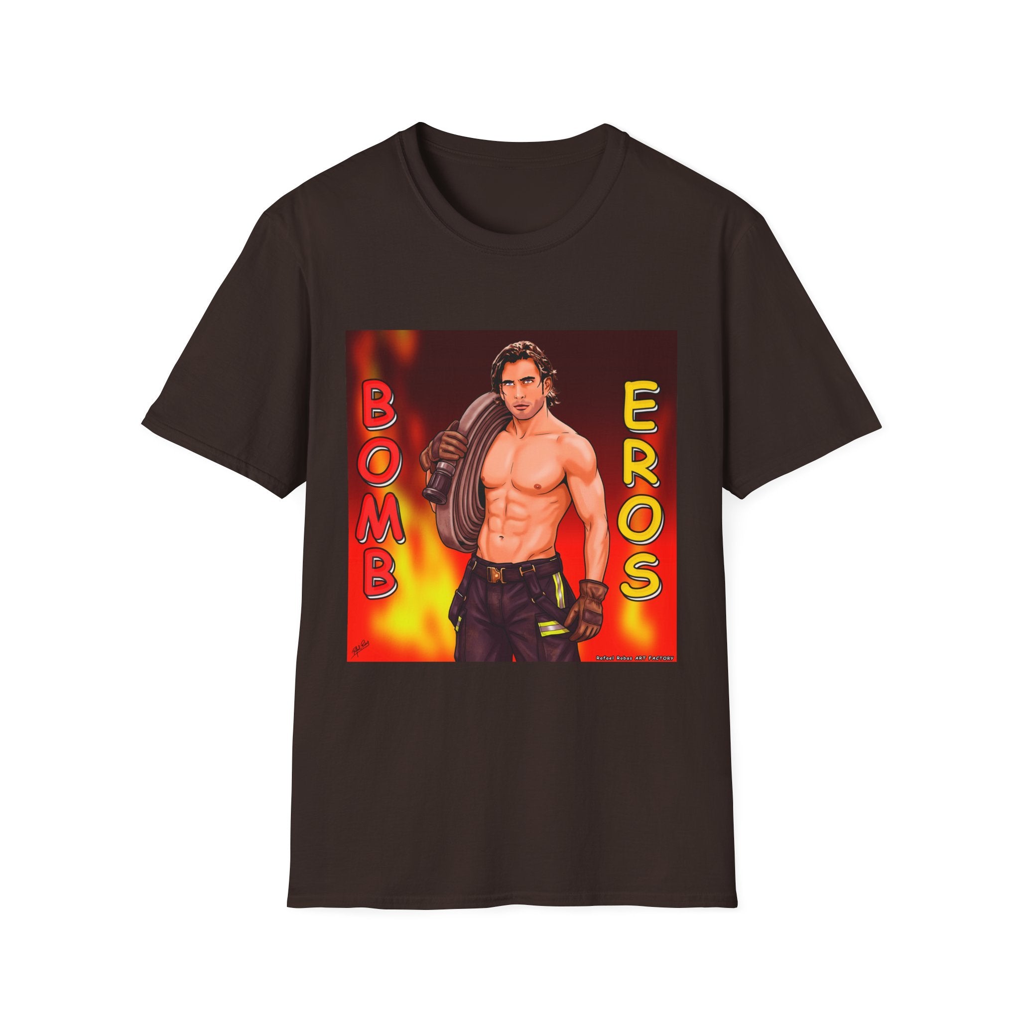 Bombero Eros Graphic T-Shirt — Sexy Firefighter Shirt