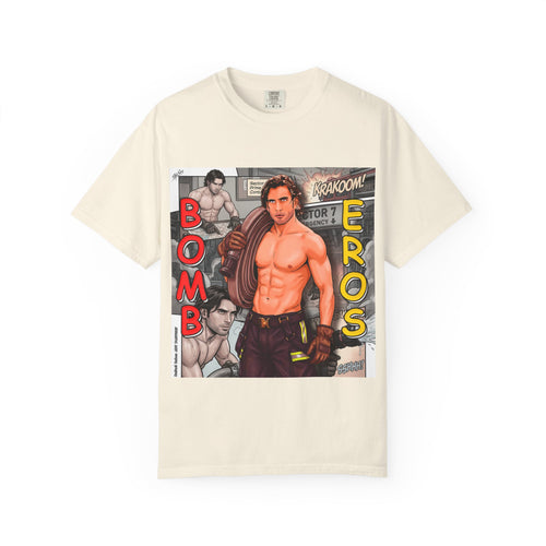 Bomb Eros Graphic T-Shirt — Vintage Comic Muscle Art