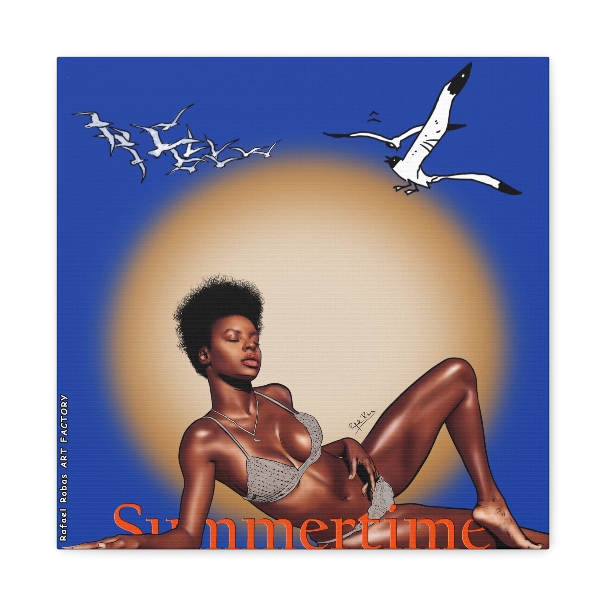 Summertime Beach Art Canvas