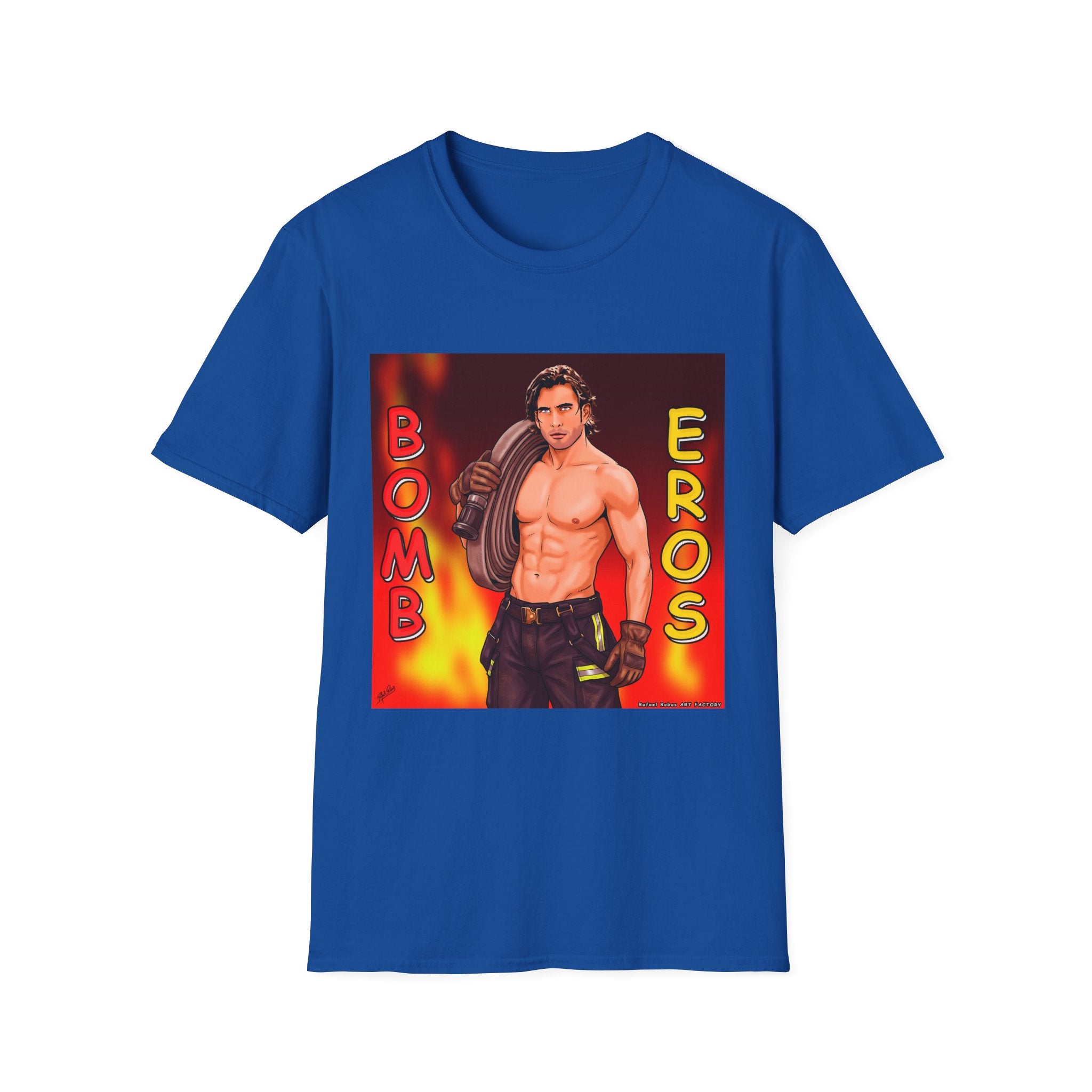 Bombero Eros Graphic T-Shirt — Sexy Firefighter Shirt
