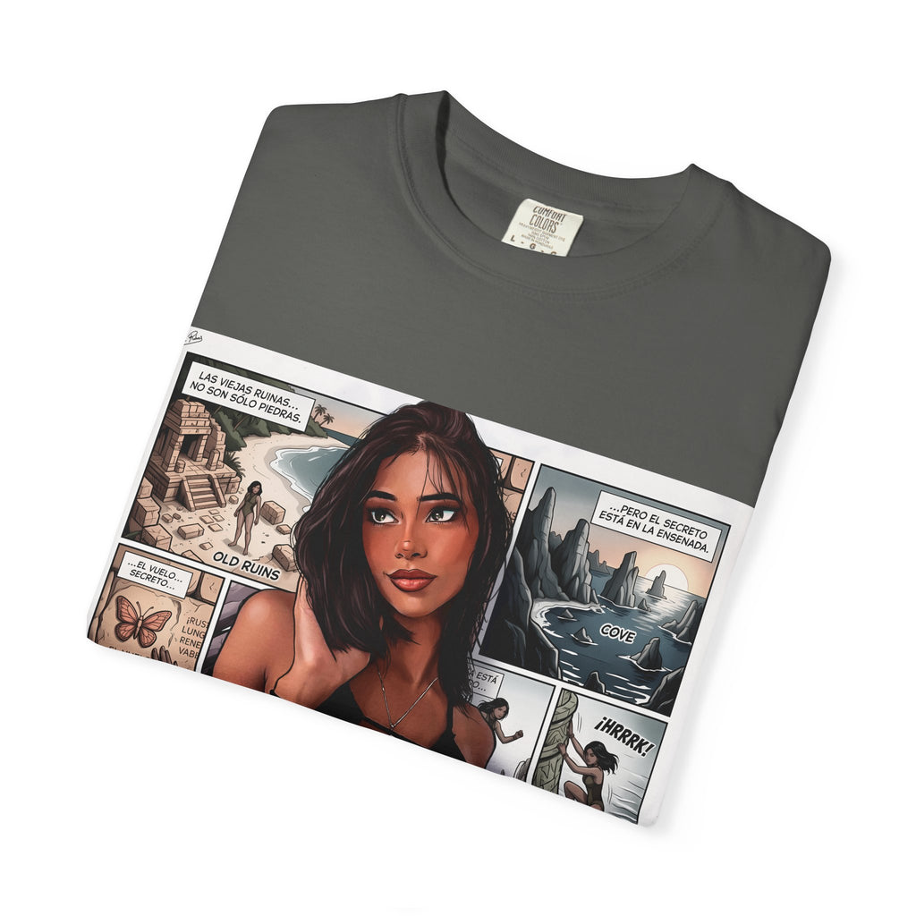 Graphic Tee — "Beach Raider" Pinup Comic Art T-Shirt
