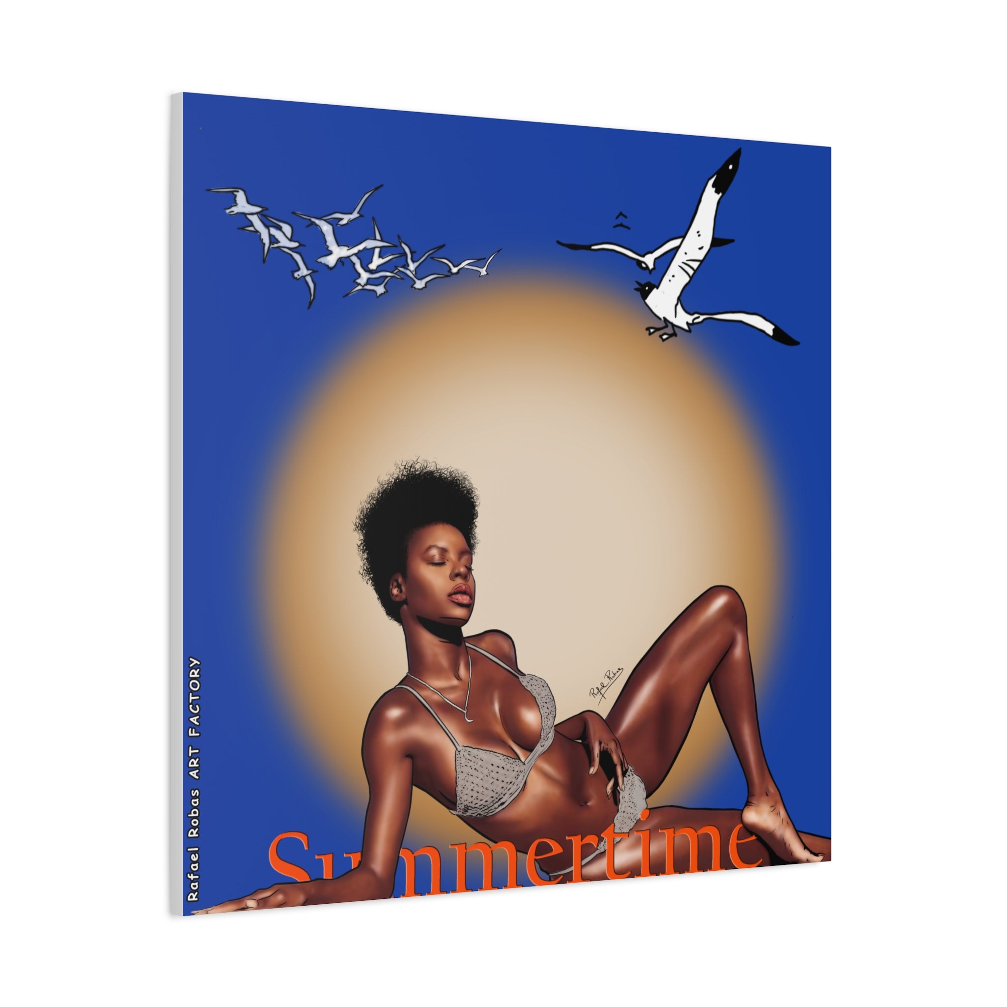 Summertime Beach Art Canvas