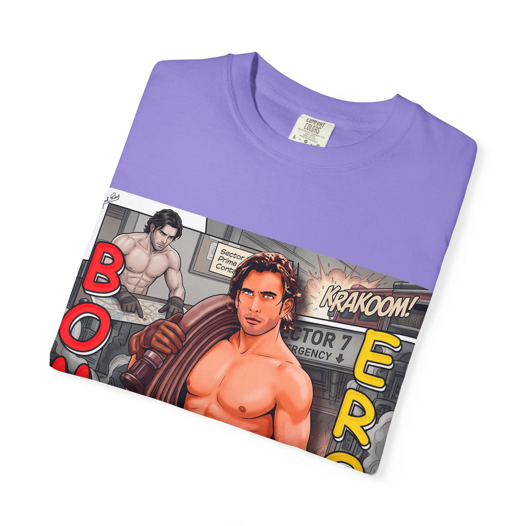 Bomb Eros Graphic T-Shirt — Vintage Comic Muscle Art
