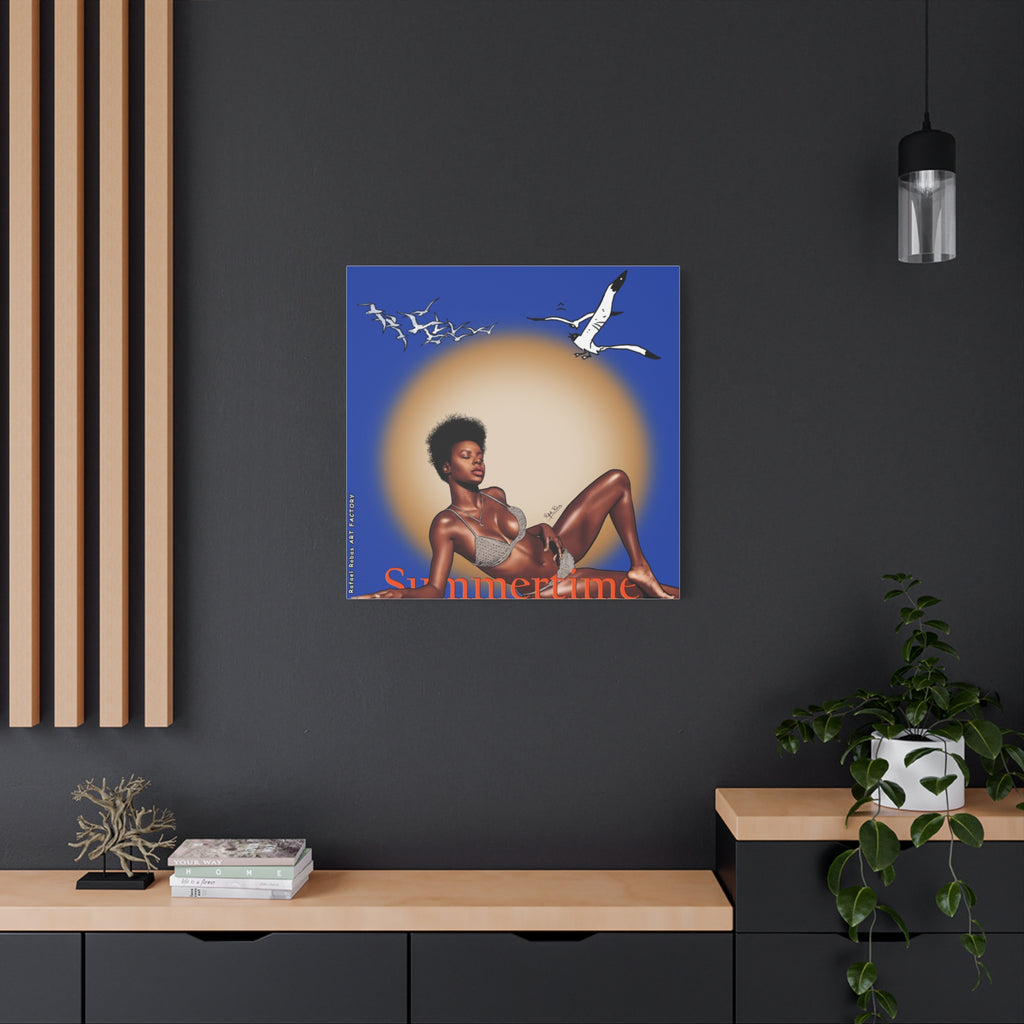 Summertime Beach Art Canvas