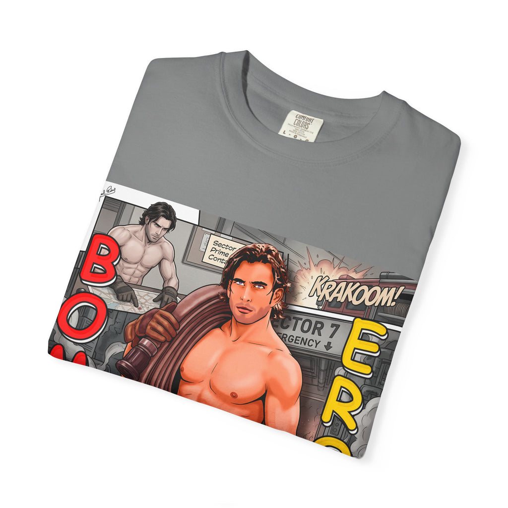 Bomb Eros Graphic T-Shirt — Vintage Comic Muscle Art