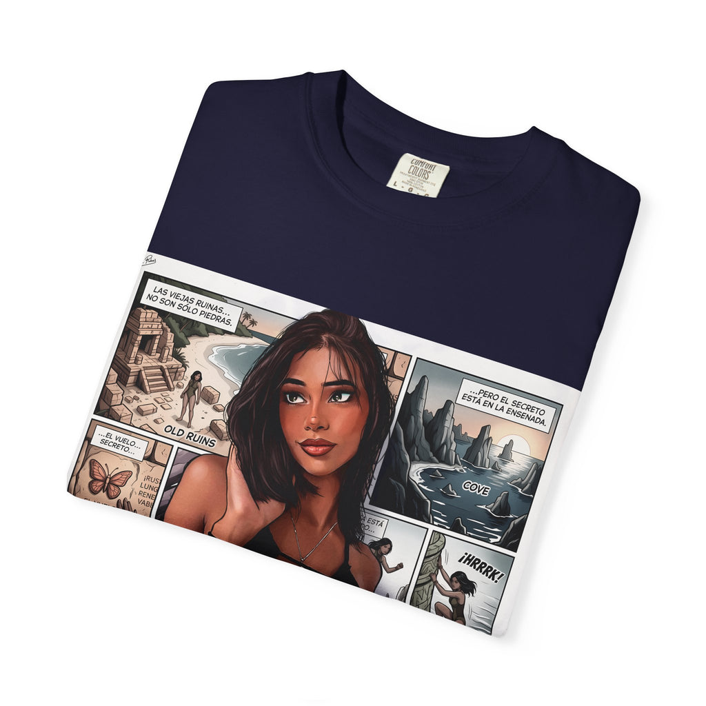 Graphic Tee — "Beach Raider" Pinup Comic Art T-Shirt