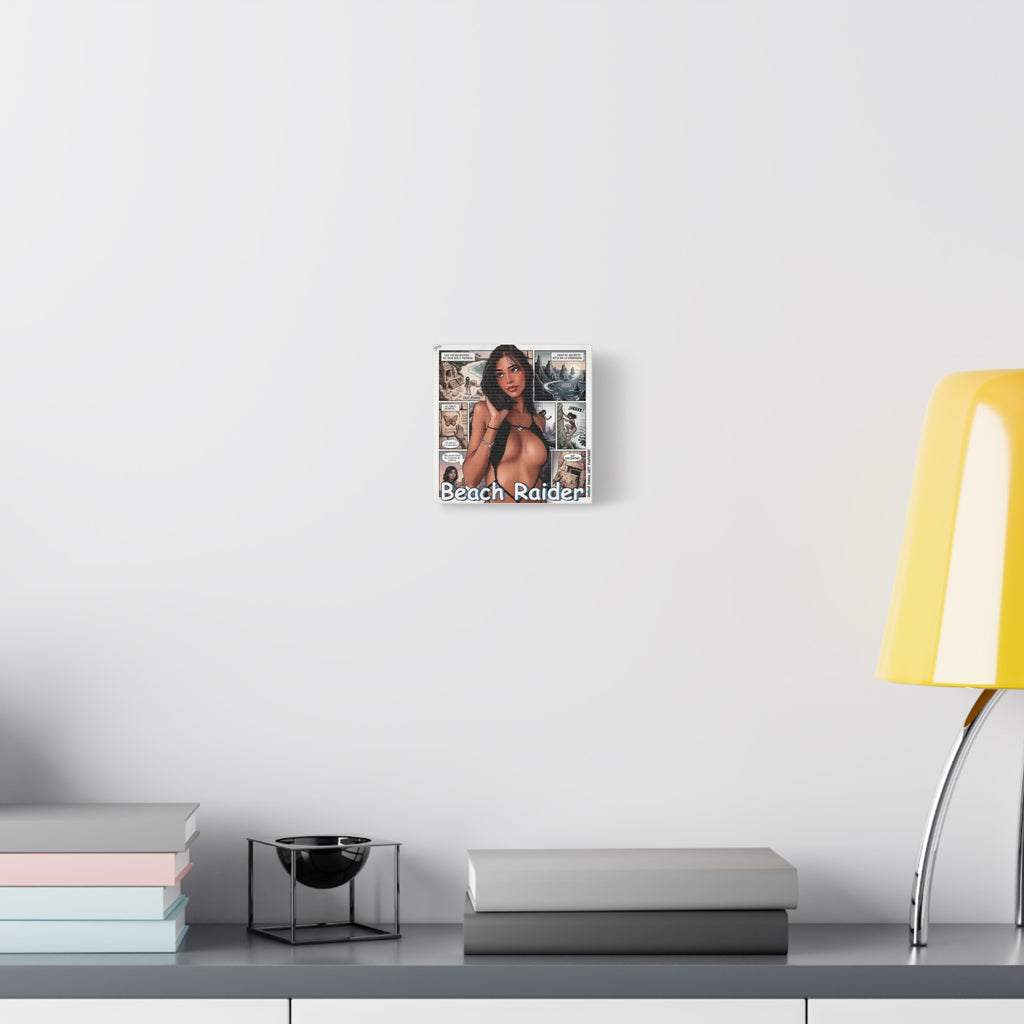 Beach Raider Matte Canvas Print — Stretched 1.25" Comic Art Wall Decor