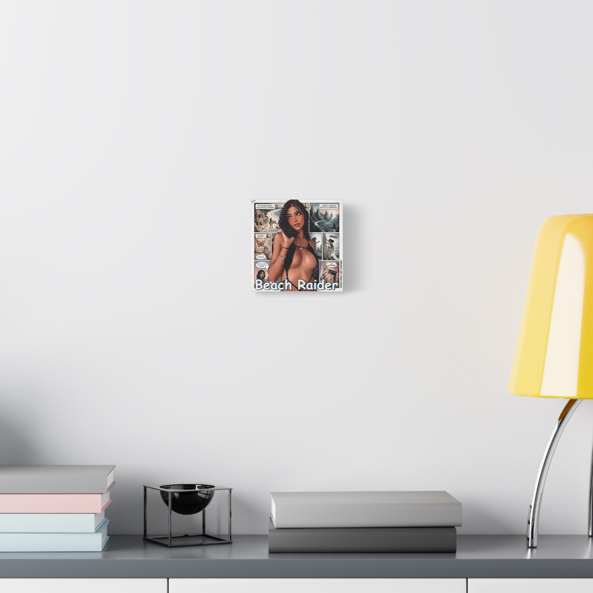 Beach Raider Matte Canvas Print — Stretched 1.25" Comic Art Wall Decor